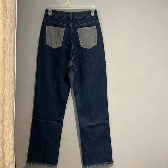 SHEIN split hem flare jeans trouser. US 2. - Picture 5 of 6